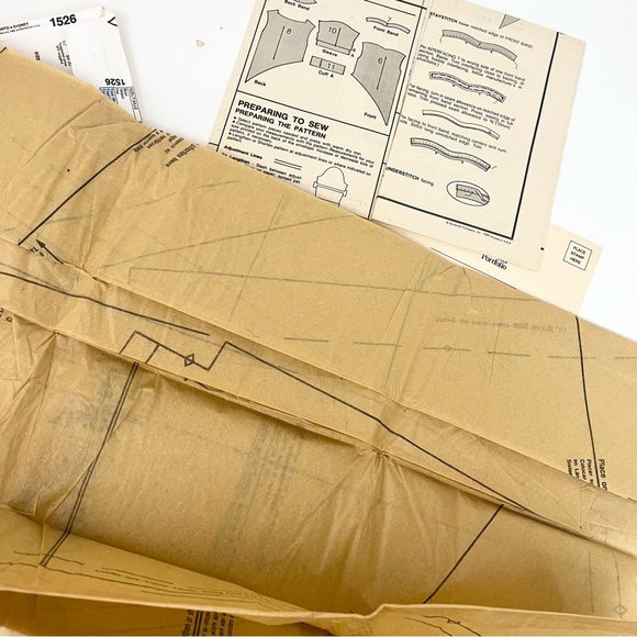 VTG Vogue Paris Original Chloé Uncut Sewing Pattern Skirt Top Size 14 / 8-16 - Picture 7 of 10